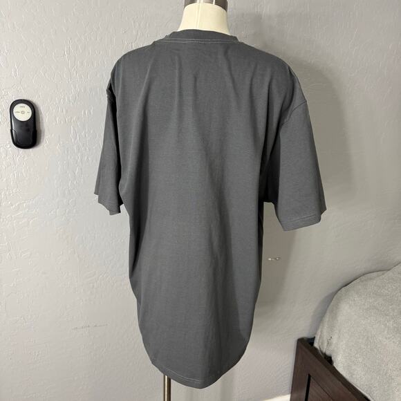 Shaka Wear Oversized Super Max Heavyweight TShirt, Grey, XL - Picture 2 of 3